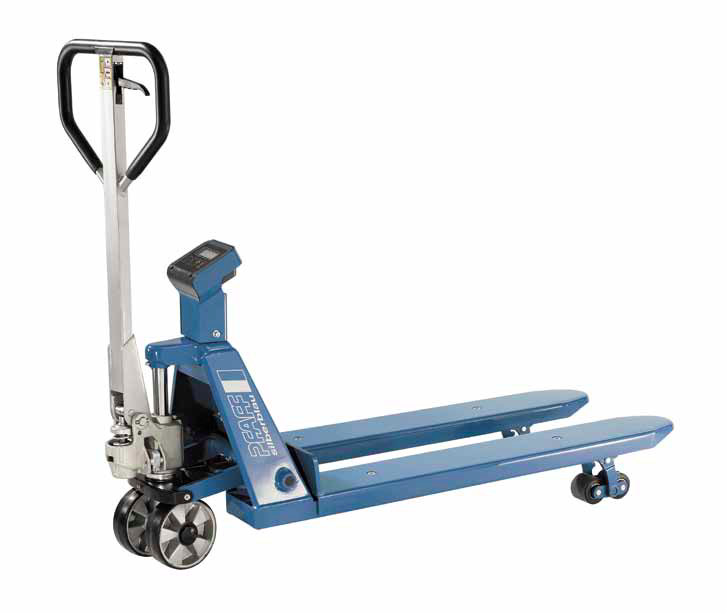 Ročni paletni voziček s tehtnico, model HU W-20 S SILVERLINE