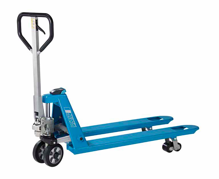 Ročni paletni voziček s tehtnico, model HU W-20 S SILVERLINE